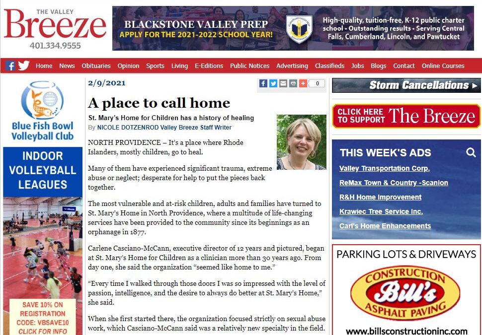 St. Mary’s in the Valley Breeze newspaper